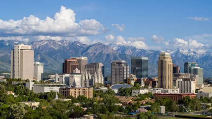 Acrylic prints Skyline Salt Lake City Profile