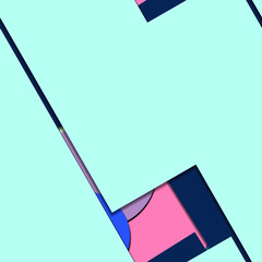 Flat material design - Creative vector trend seamless