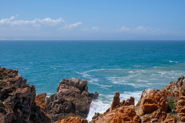 View of the ocean on the Oyster Catcher Trail near Boggams Bay  on the Garden Route, South Africa