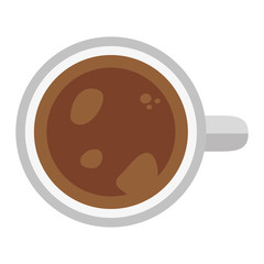 top view coffee cup