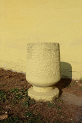 Naklejka premium Concrete external waste bin