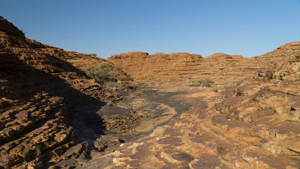 Fototapeta na wymiar A huge King´s Canyon in Australia