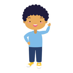 smiling schoolboy character