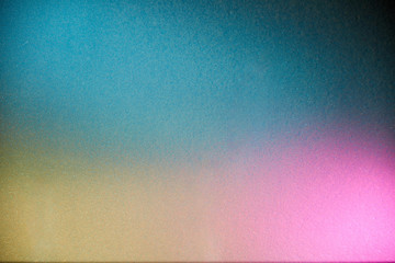 Pink yellow and blue in gradient intersection and full blur