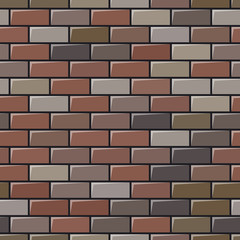 Obraz premium Seamless grey brick wall background