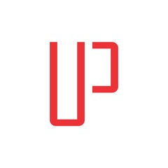 UP logo letter  design vector