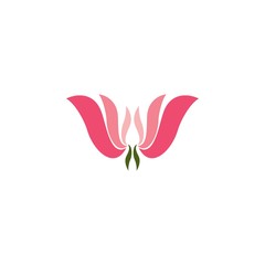 Abstract Flower logo design vector