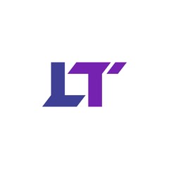 LT logo letter design