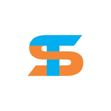 ST logo letter design