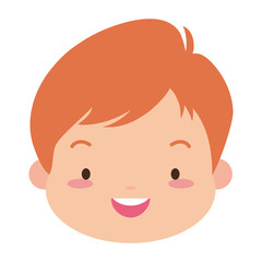 cute happy boy face