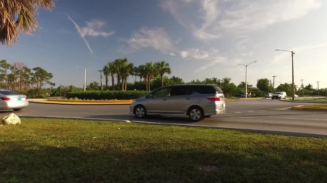 Coral Road & East Mall Drive Traffic Light Round About Freeport Bahamas