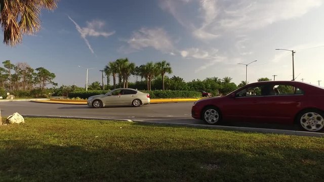 Coral Road & East Mall Drive Traffic Light Round About Freeport Bahamas