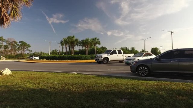 Coral Road & East Mall Drive Traffic Light Round About Freeport Bahamas