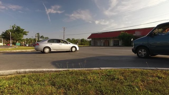 Coral Road & East Mall Drive Traffic Light Round About Freeport Bahamas