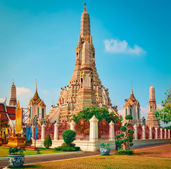 Fototapeta na wymiar Beautiful view of War Arun. Bangkok, Thailand.