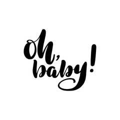lettering oh baby