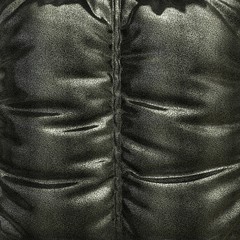Leather black background or texture 3d illustration