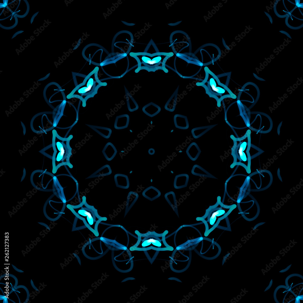 Poster abstract graphic structure of many glowing lines and particles. futuristic connection concept. creat
