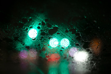 The night lights in small town