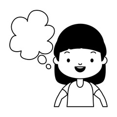 school girl speech bubble