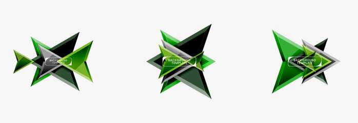 Arrows abstract geometric backgrounds and elements