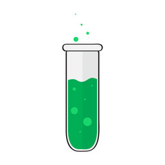 Isolated test tube image. Laboratory instruments. Vector illustration design