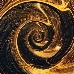 Liquid gold effect oil painting artwork. Creative luxury design. Golden colors pattern background.