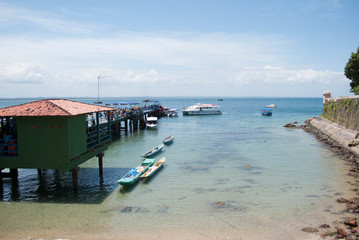 Pier with several boats
