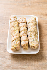 Steamed Crab Meat Roll