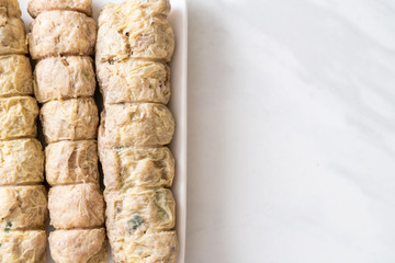 Steamed Crab Meat Roll