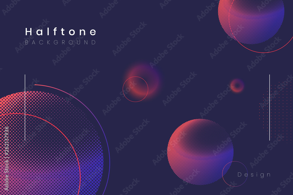 Canvas Prints halftone gradient background