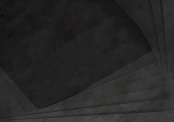 Obraz premium Black 3D concrete modern background