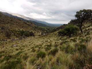 The view at Mogote Bayo natural reserve, Villa de Merlo, San Luis, Argentina