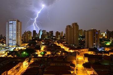 city at night tunder