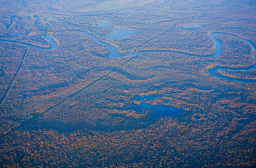 Aerial view of Houston Suburban area