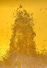 beer foam close-up
