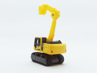 Building Construction Vehicle Toys Models  in White Isolated Background