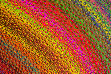 water drops on colorful background