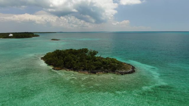 Water Rippling around Hedgehog Rock, Mole and Hedgehog, North Abaco, Bahamas