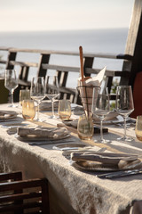 Summer dinning table