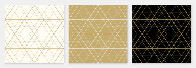 Background pattern seamless geometric abstract gold luxury color vector.