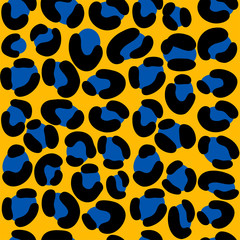 Leopard animal print. Vector seamless pattern.