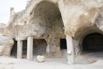 Gori, Georgia - Jul 05 2018: Ruins of Uplistsikhe. a famous Historic site in Gori, Shida Kartli,...