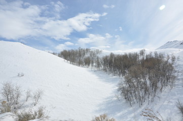 Fototapeta na wymiar Snow Valley
