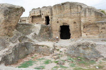 Gori, Georgia - Jul 05 2018: Ruins of Uplistsikhe. a famous Historic site in Gori, Shida Kartli,...