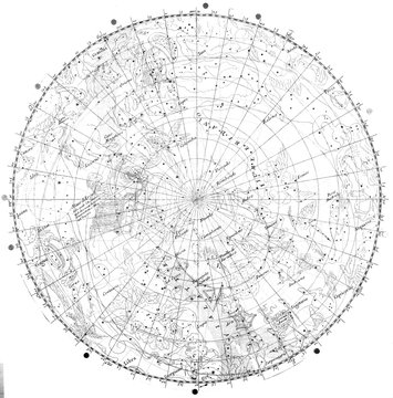 Astronomy. Illustration of engraving.