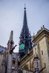Fototapeta na wymiar Notre dame spire (no release needed for exterior)