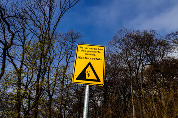 Absturzgefahr