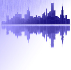 Obraz na płótnie Canvas city panorama 3d illustration
