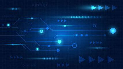 High tech technology geometric